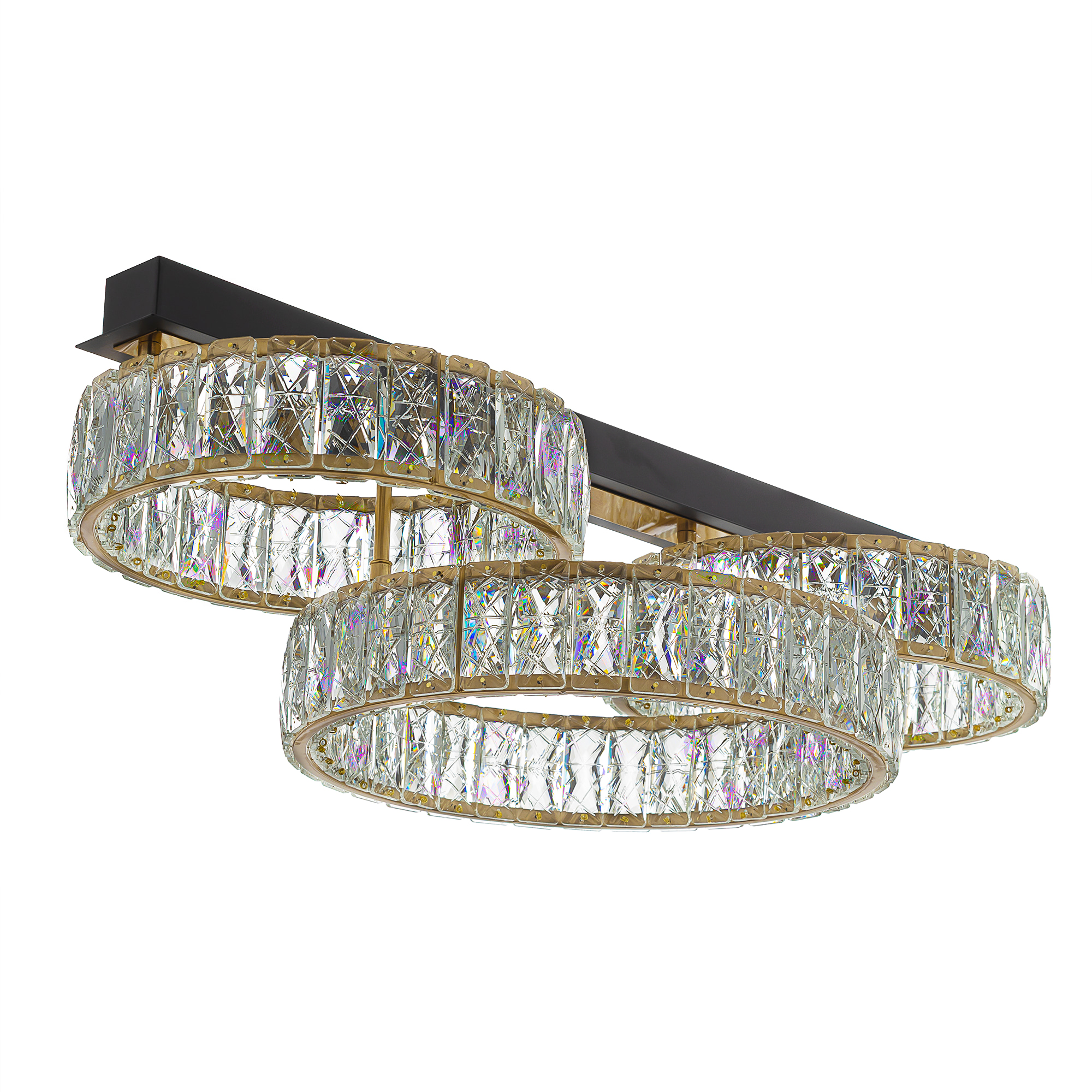 Citilux PALANT CL325162 LED Люстра хрустальная Чёрный+Бронза арт. 89713