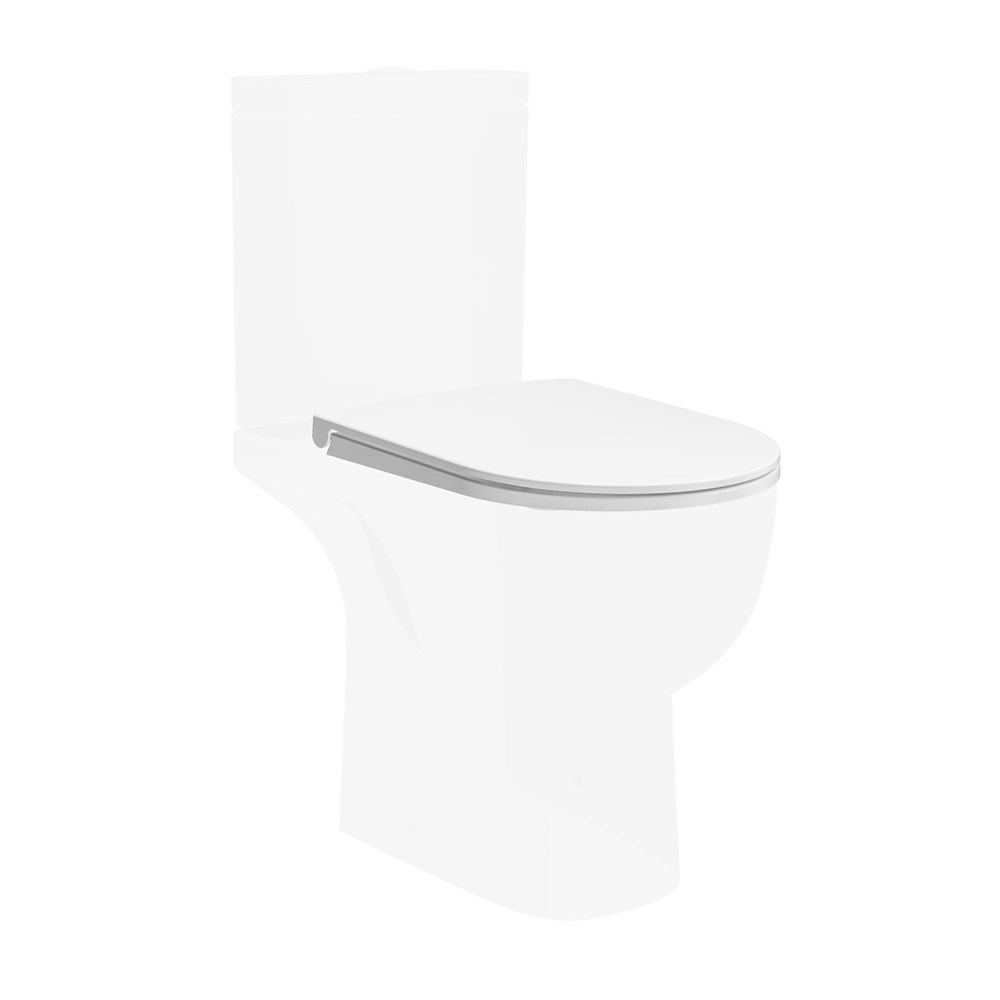 BG.Pro.seat.01/WHT Сиденье Buongiorno Pro/Бонджорно Про для унитаза, белое глянцевое арт. 196089