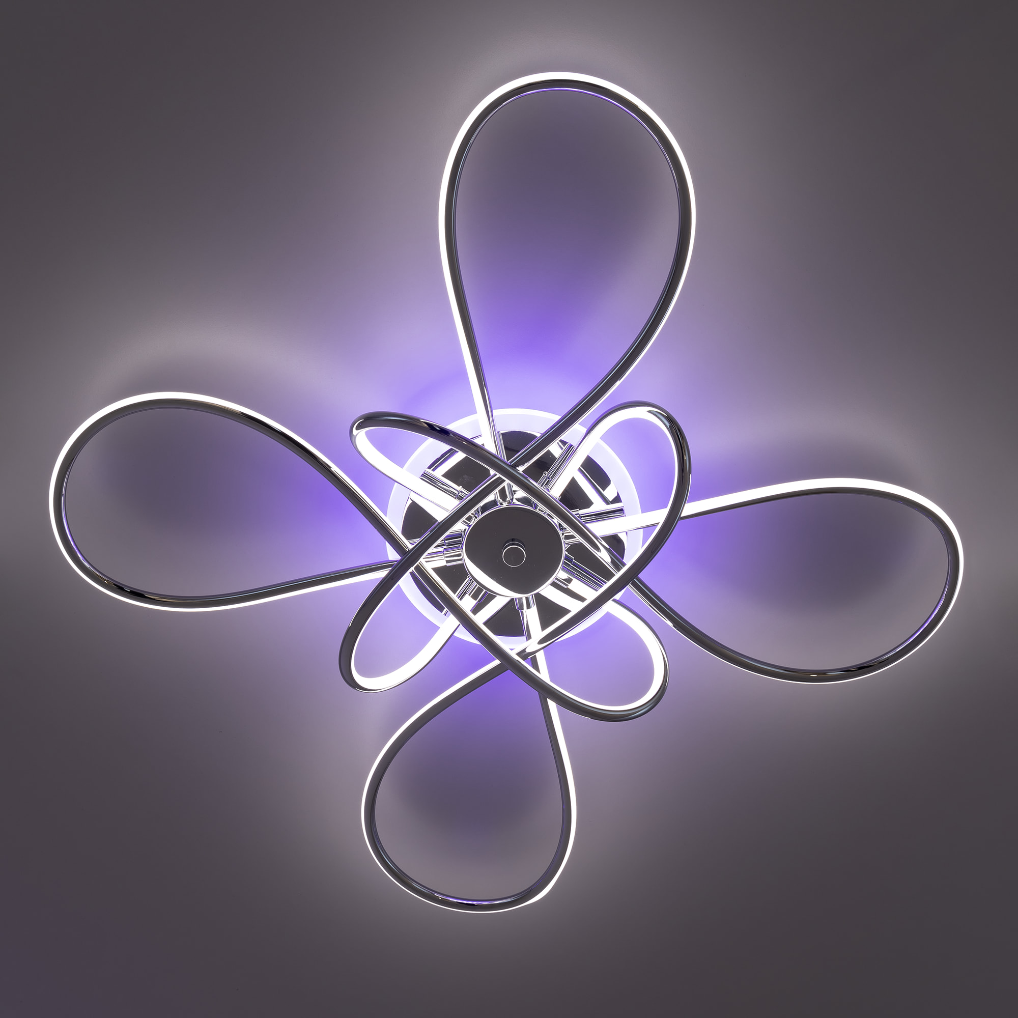 Citilux Джемини CL229B141E LED RGB Люстра с пультом Хром арт. 88984