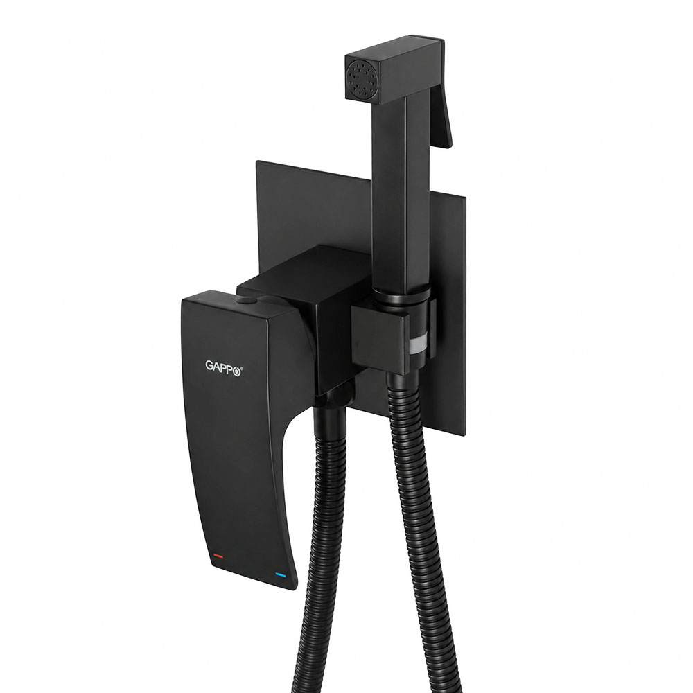 Гигиенический душ со смесителем GAPPO G7207-6, черный арт. 189799