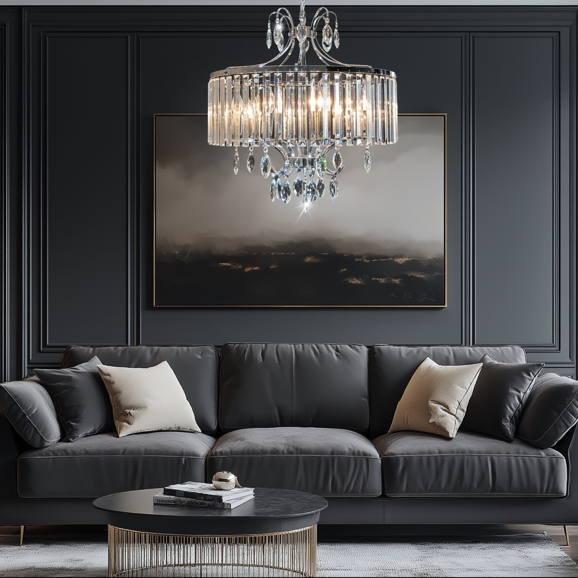 Citilux Инга CL335181 Люстра подвесная хрустальная Хром арт. 88772