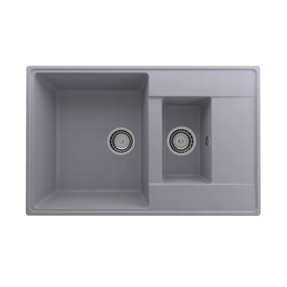 Кухонная мойка Ulgran Quartz Prima 780 1,5K-05, бетон арт. 184758