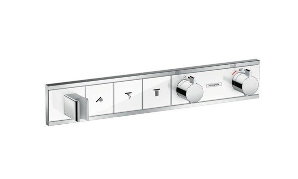 HANSGROHE RainSelect Термостат, скрытого монтажа, для 3 потребителей, белый/хром арт. 37979