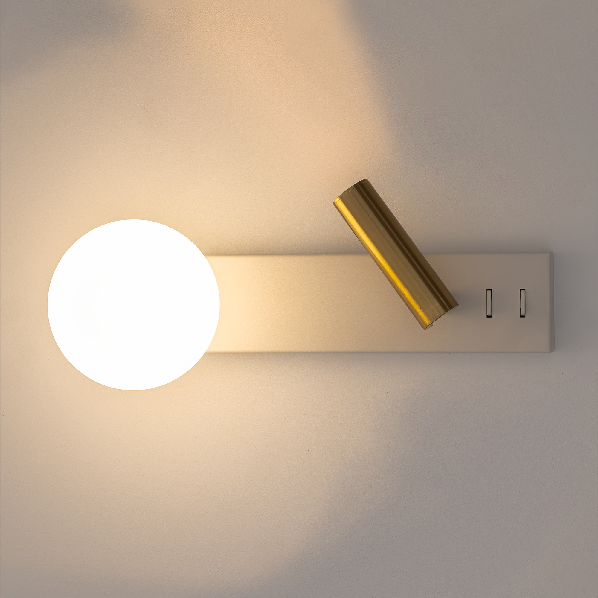 Citilux Декарт CL704450 LED Светильник с выключателем Белый+Бронза арт. 89376