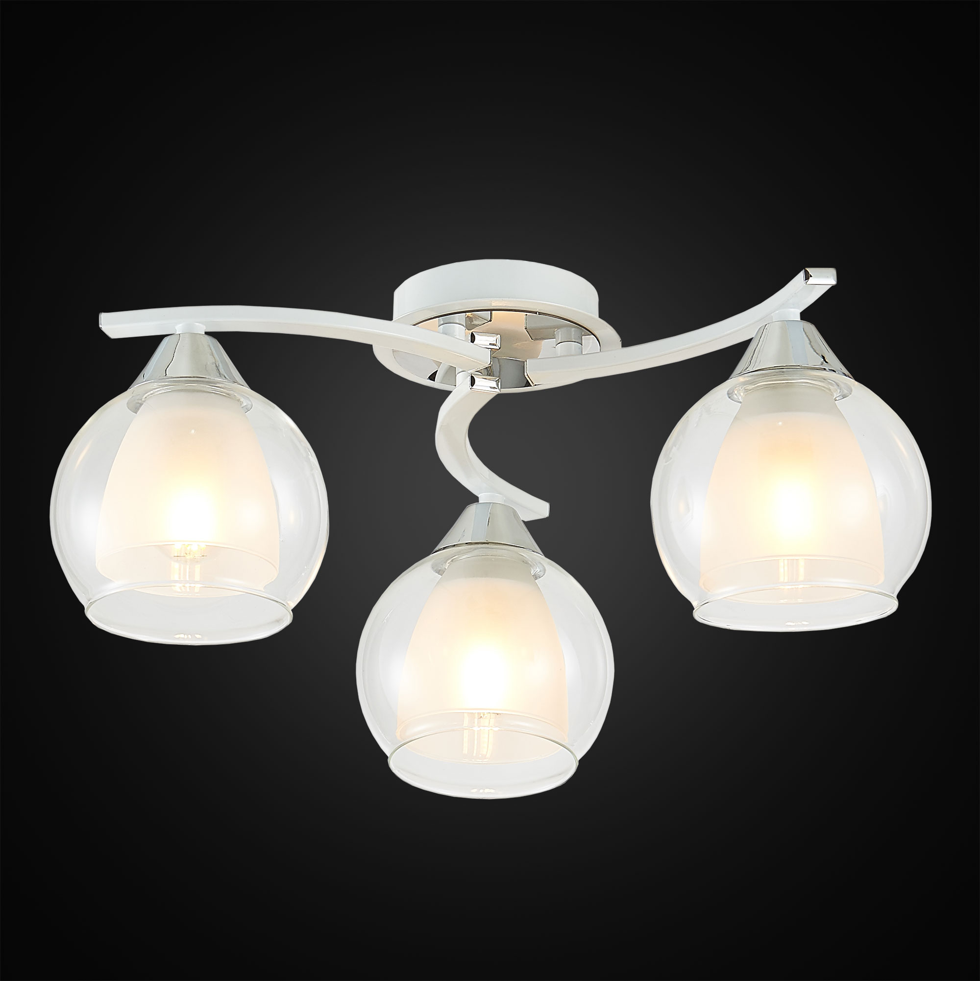 Citilux Кристи CL152130 Люстра потолочная Белая Хром арт. 88448