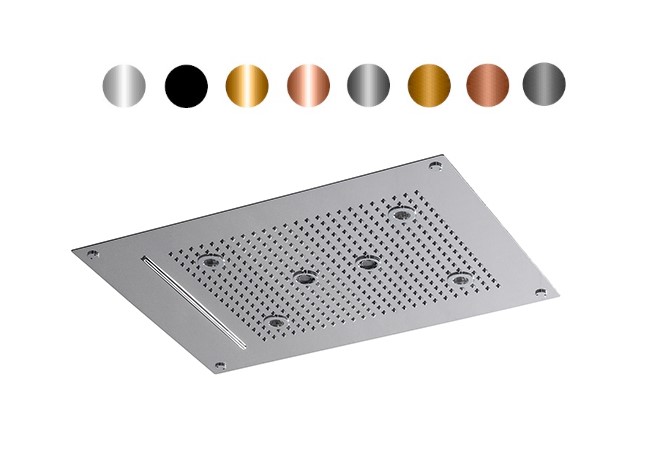 NOKEN SEASONS Потолочный душ встроенный 520х380 мм, pvd colors. Спецзаказ арт. 39915