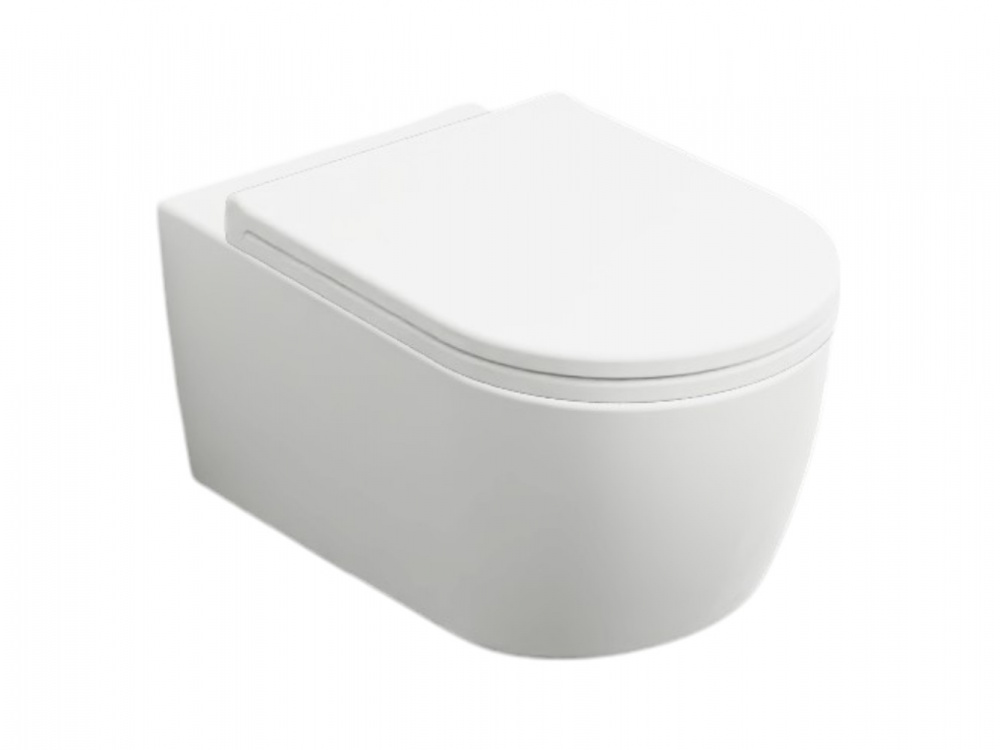 CIELO SMILE 53 Унитаз подвесной в комплекте с крепежами, без ободка, 35x53xH27, TL - TALCO арт. 37654