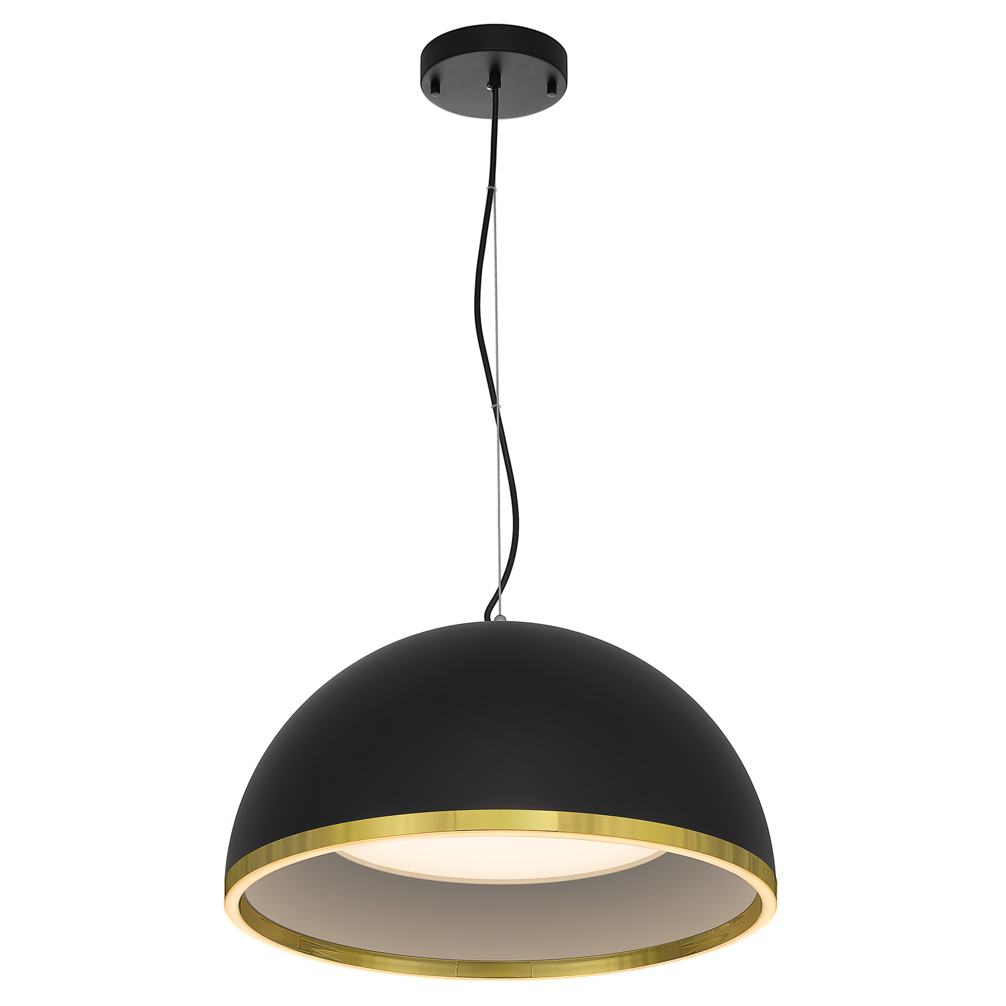 Citilux FLOOM CL736251 Светильник подвесной с пультом Чёрный+Золото арт. 89796