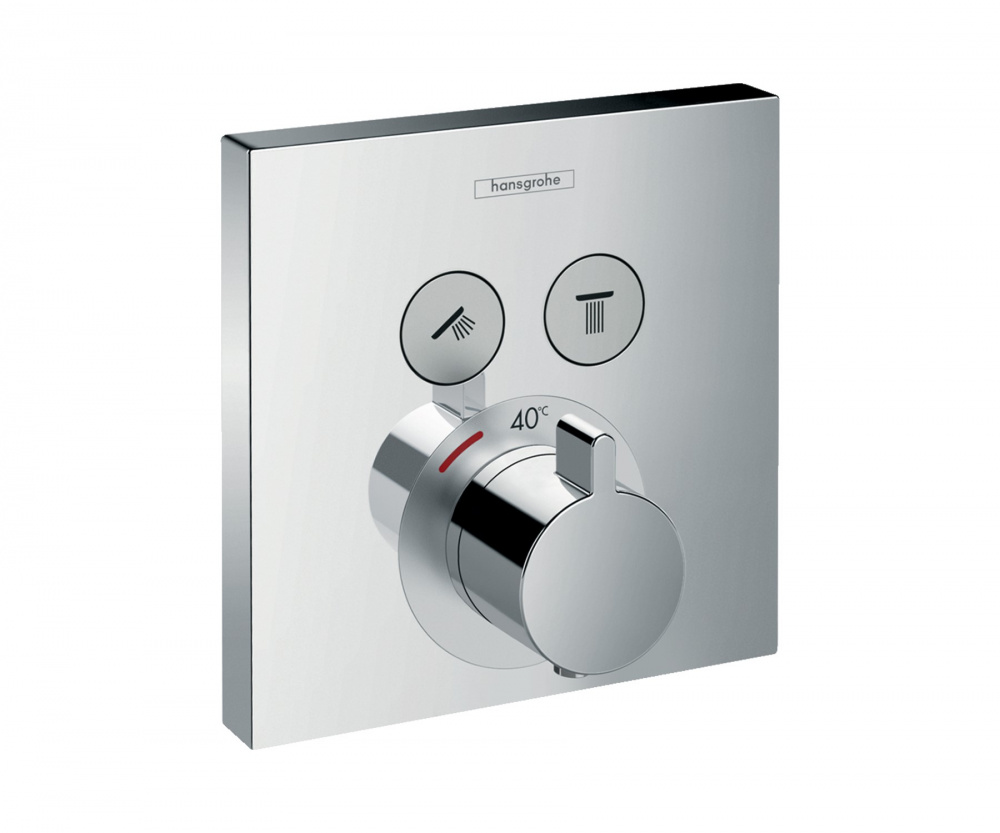 HANSGROHE ShowerSelect Термостат, скрытого монтажа, для 2 потребителей, хром арт. 38758