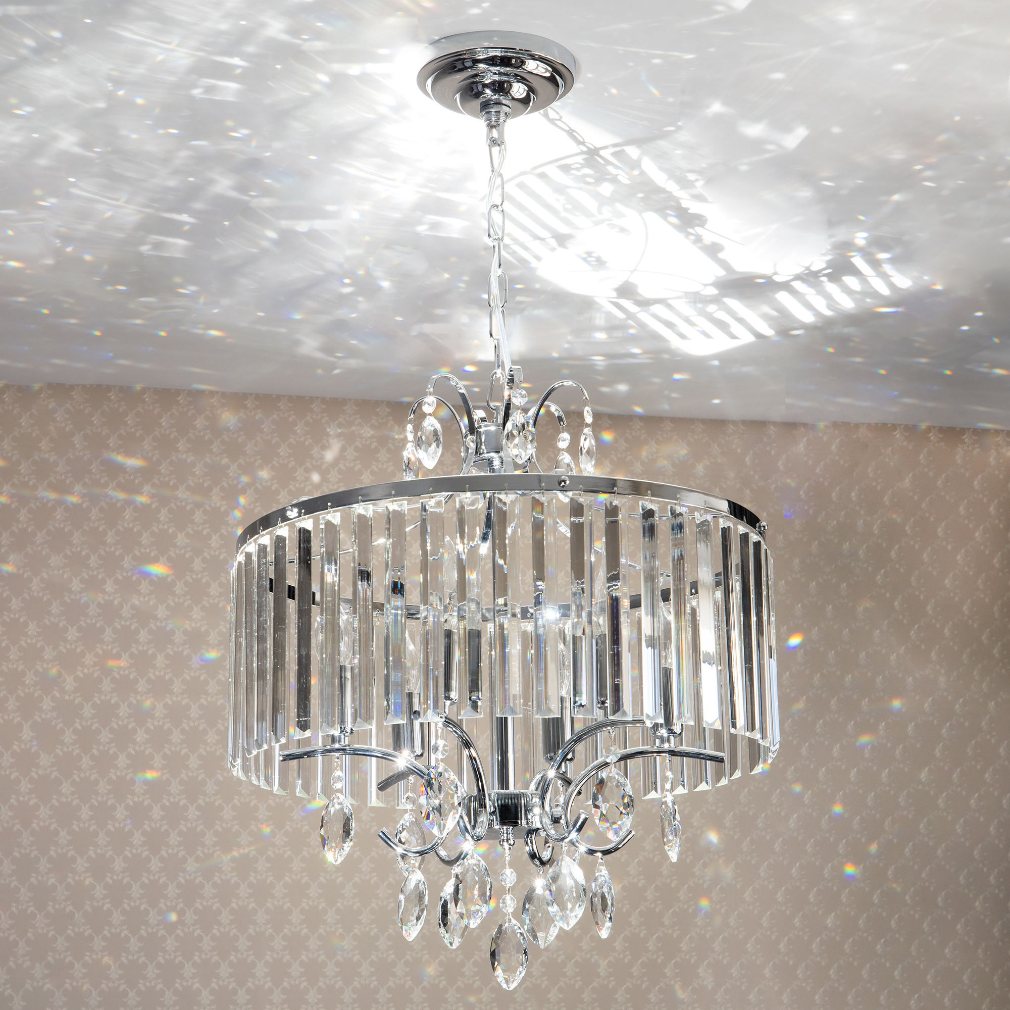 Citilux Инга CL335161 Люстра подвесная хрустальная Хром арт. 88769