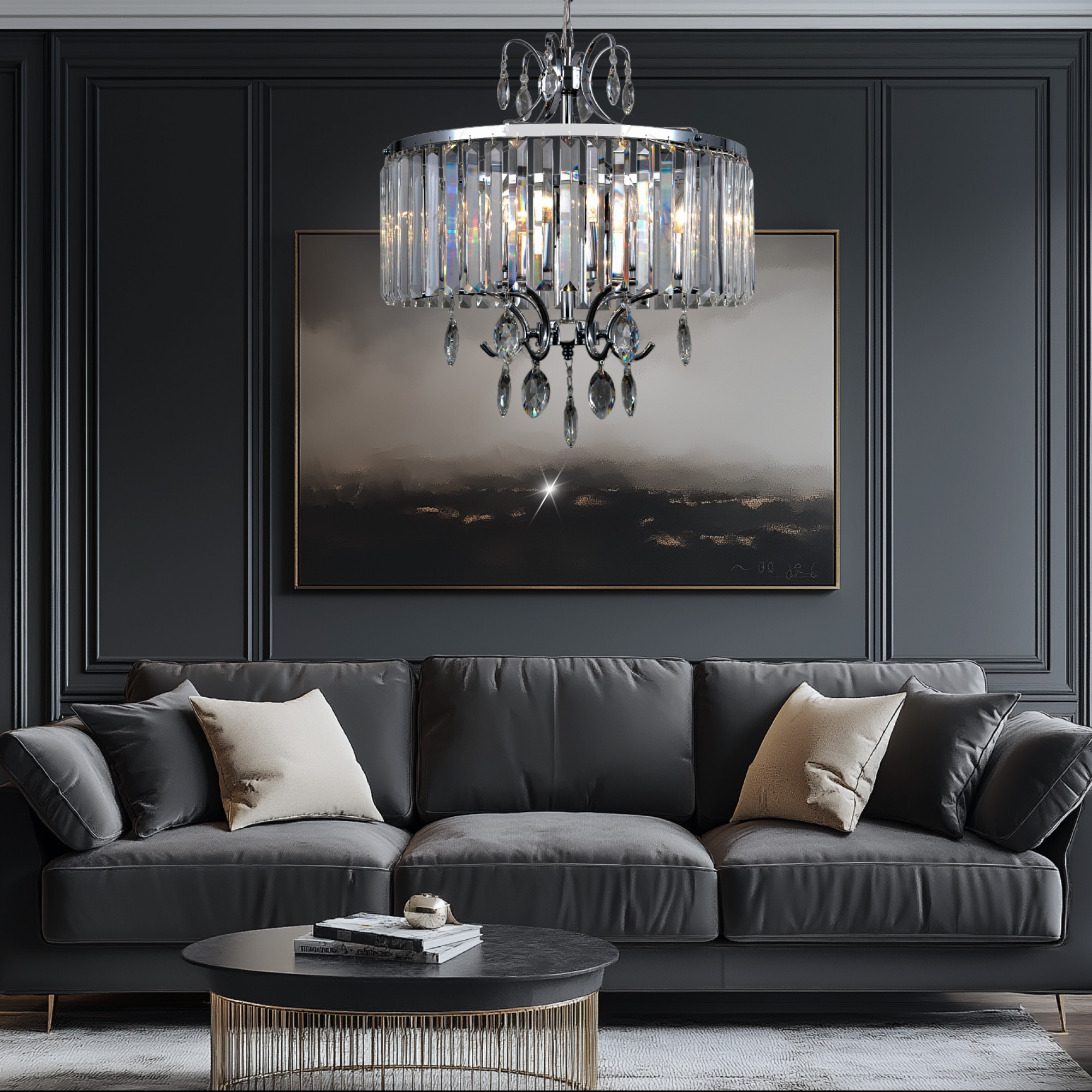Citilux Инга CL335161 Люстра подвесная хрустальная Хром арт. 88769
