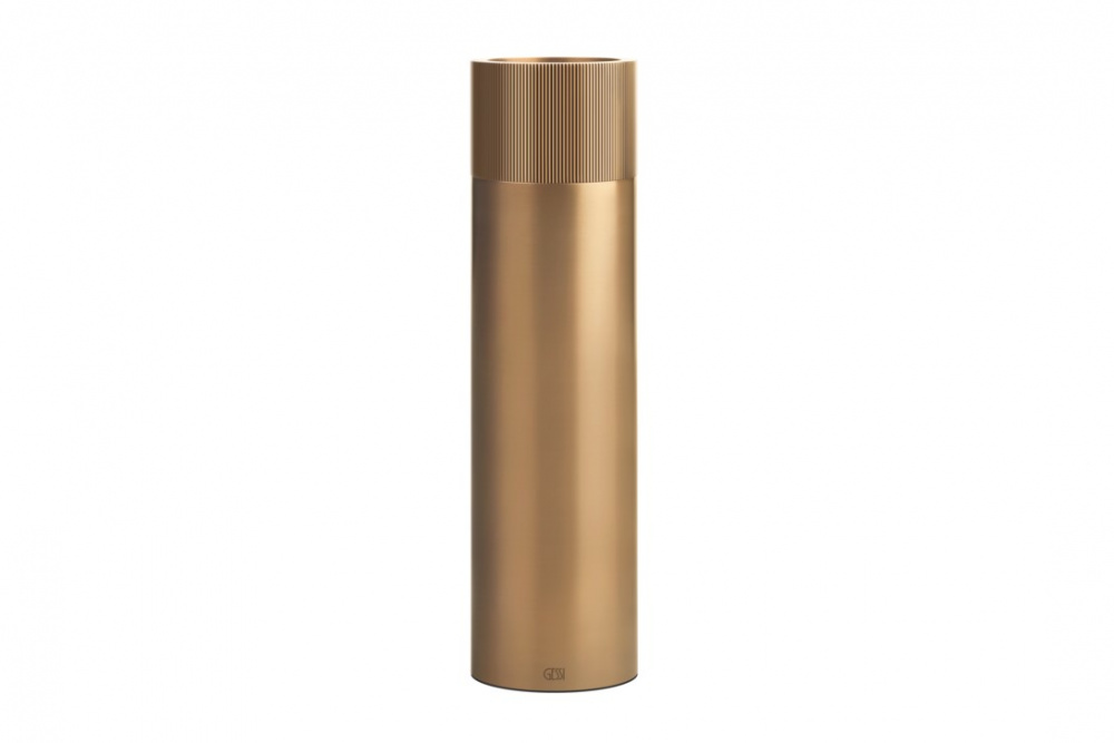 GESSI HOME Ваза для интерьера, Ø100хH370 мм, RIGATO/Warm Bronze Brushed PVD арт. 31429
