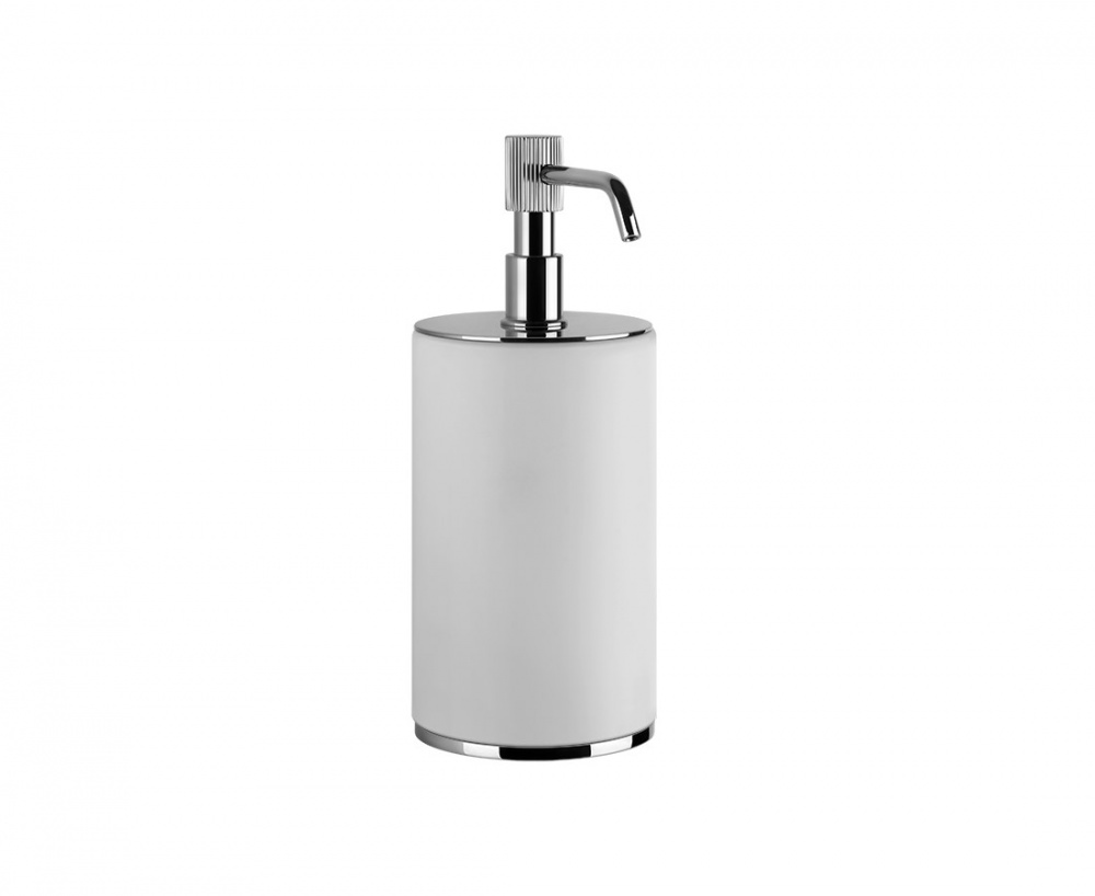 GESSI VENTI20 Дозатор для жидкого мыла, настольный, белый/Chrome арт. 30645