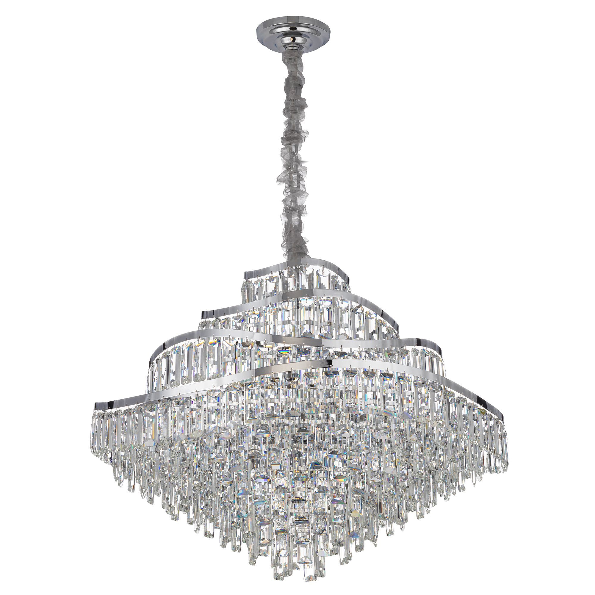 Citilux NAIAD CL315191 Люстра хрустальная подвесная Хром арт. 89489