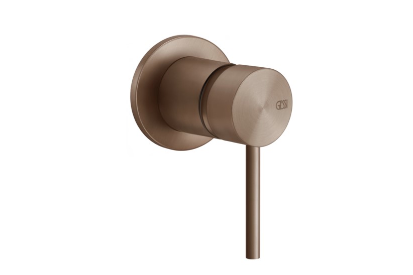 GESSI FLESSA Смеситель для душа, внешняя часть, Copper Brushed PVD арт. 38043