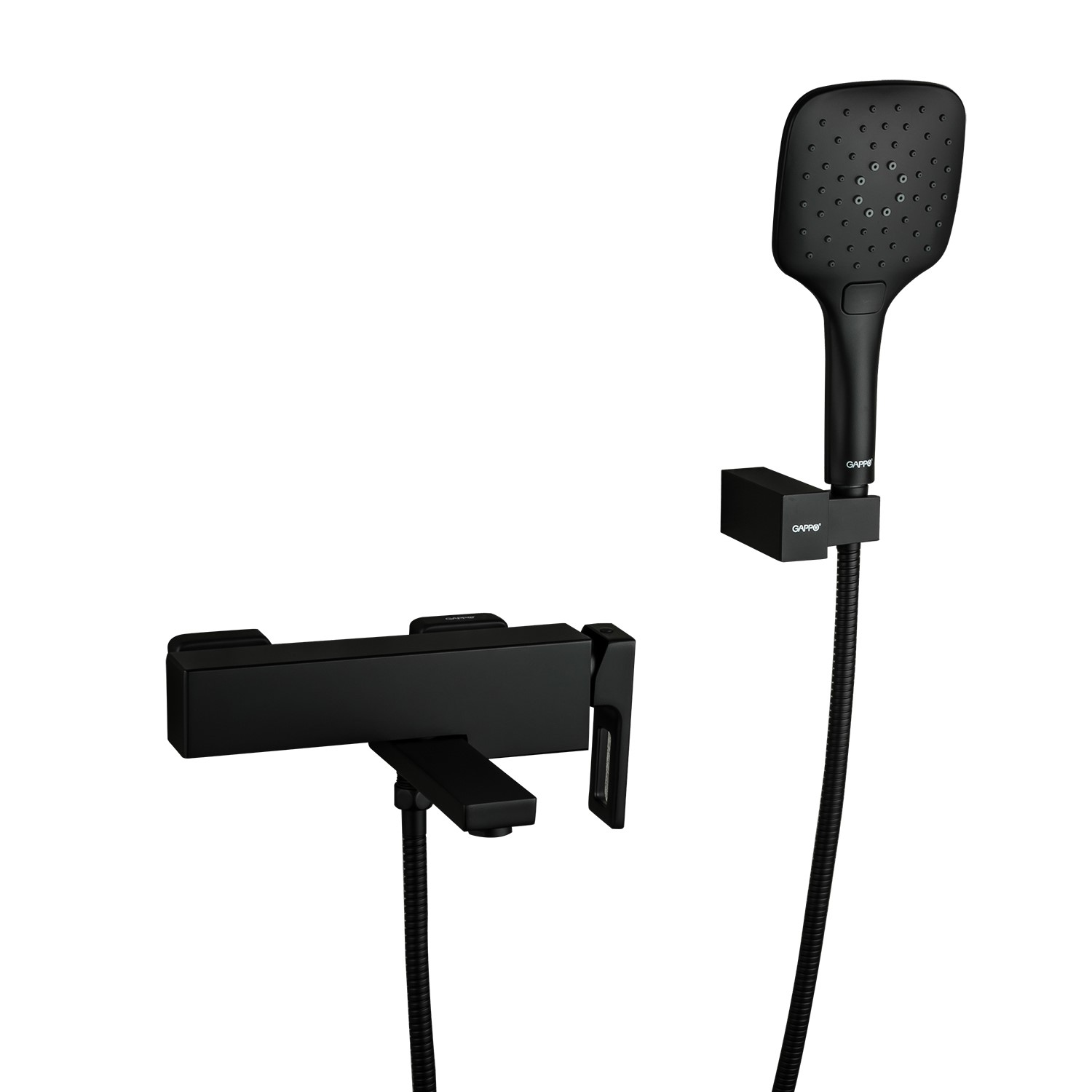Смеситель для ванны GAPPO G3217-6, черный арт. 168449