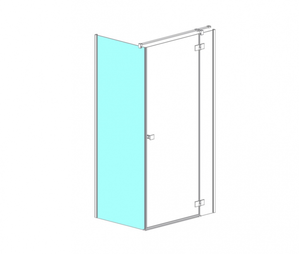 RADAWAY Essenza KDJ S1 100 Боковая стенка 972-987хH2000 мм, прозрачное арт. 32760