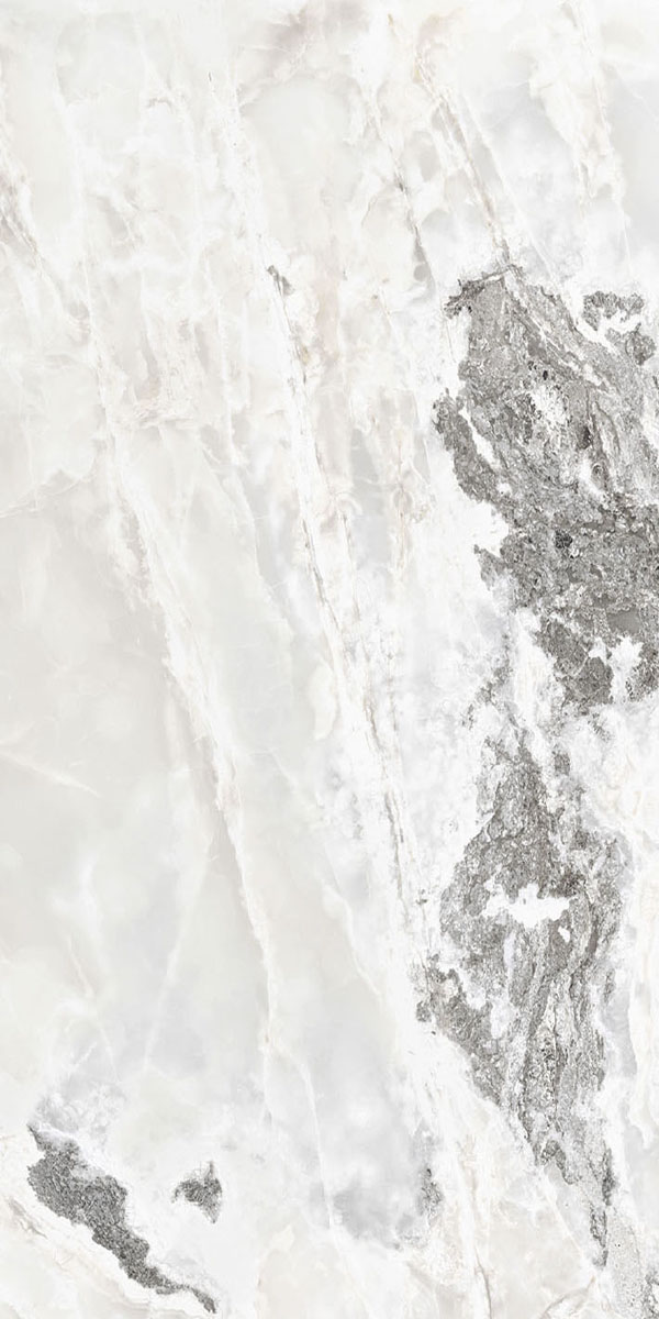 Керамогранит  ONYX&MORE WHITE BLEND GLO 6MM R  60x120 арт. 84052