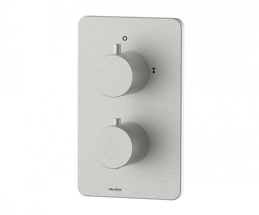 ALLEN BRAU PRIORITY 4.0 Термостат для душа, 1-3 выхода, vernet, Easy box, браш.никель арт. 40277