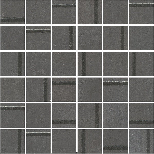 MM13132 Декор Гварди 1 мозаичный антрацит матовый обрезной 30x30x0,9 арт. 119439