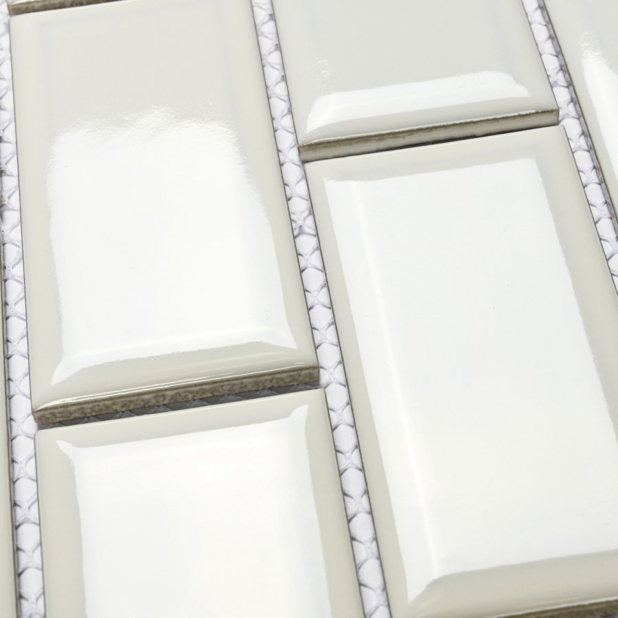 Плитка декоративная керамическая Brick White/Брикет белый 6*45*95 288*292 арт. 90294