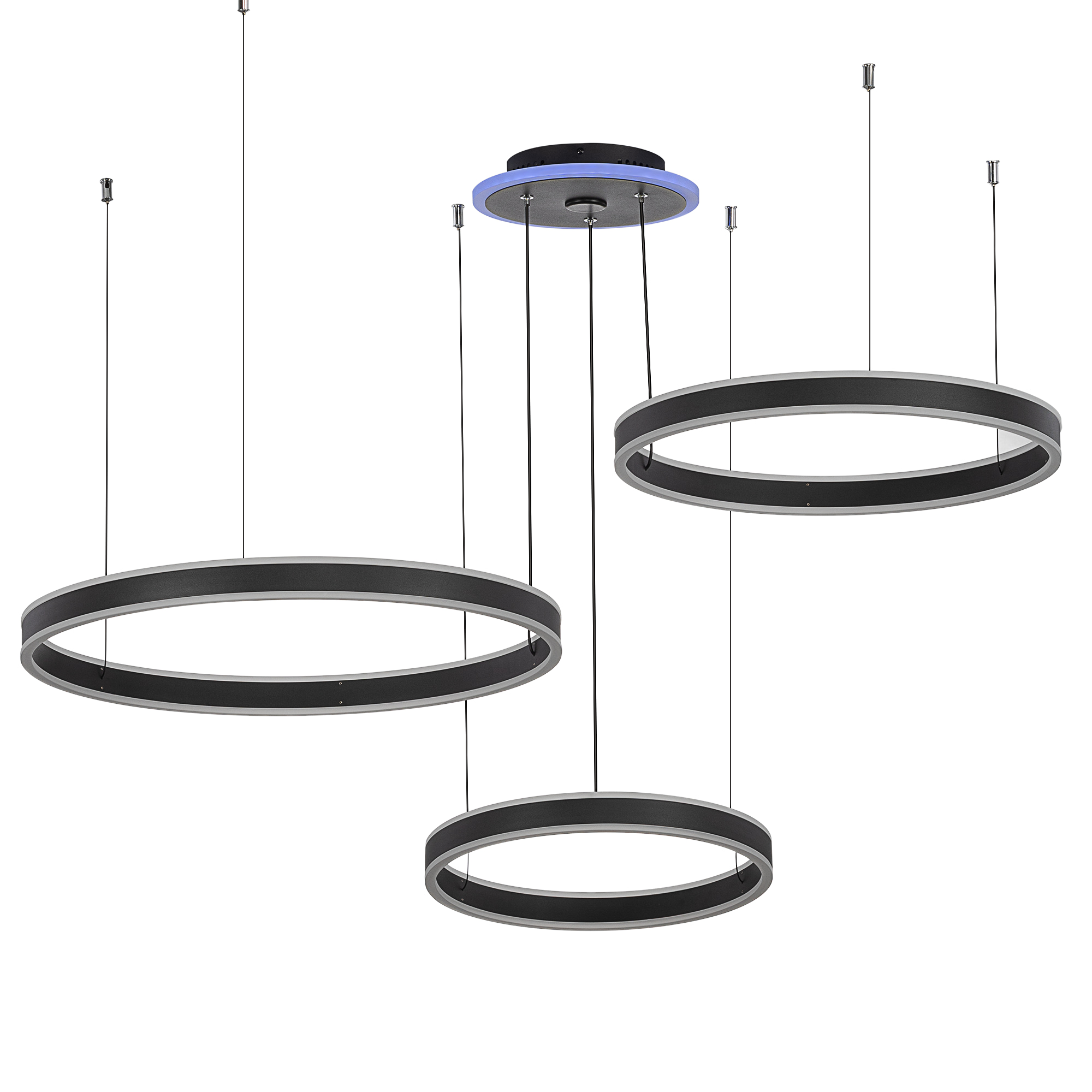 Citilux Дуэт Смарт CL719A701 RGB Умная подвесная люстра Чёрная арт. 88989