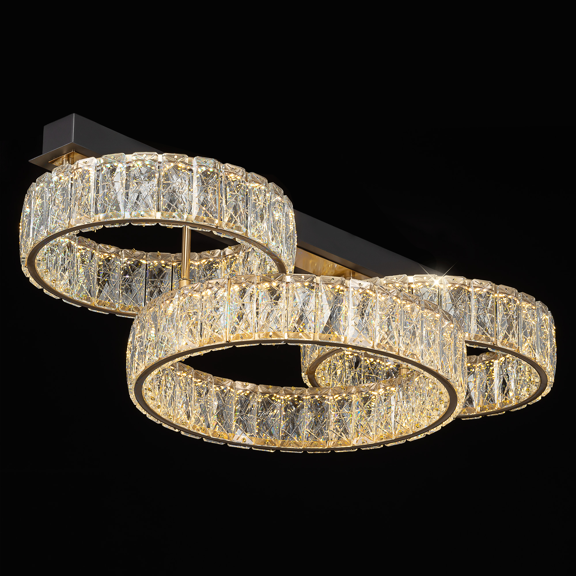 Citilux PALANT CL325162 LED Люстра хрустальная Чёрный+Бронза арт. 89713