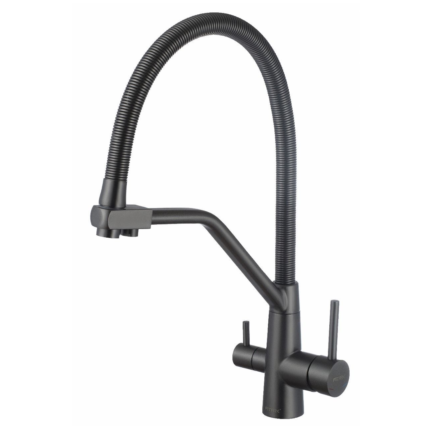 Смеситель для кухни с подключением к фильтру Fmark FS0762Q, графит арт. 170883