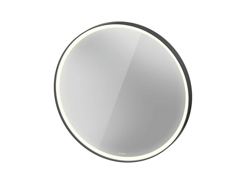 DURAVIT VITRIUM Зеркало с LED подсветкой, сенсорное управление, Ø900 мм, 49 Graphit Matt арт. 33712