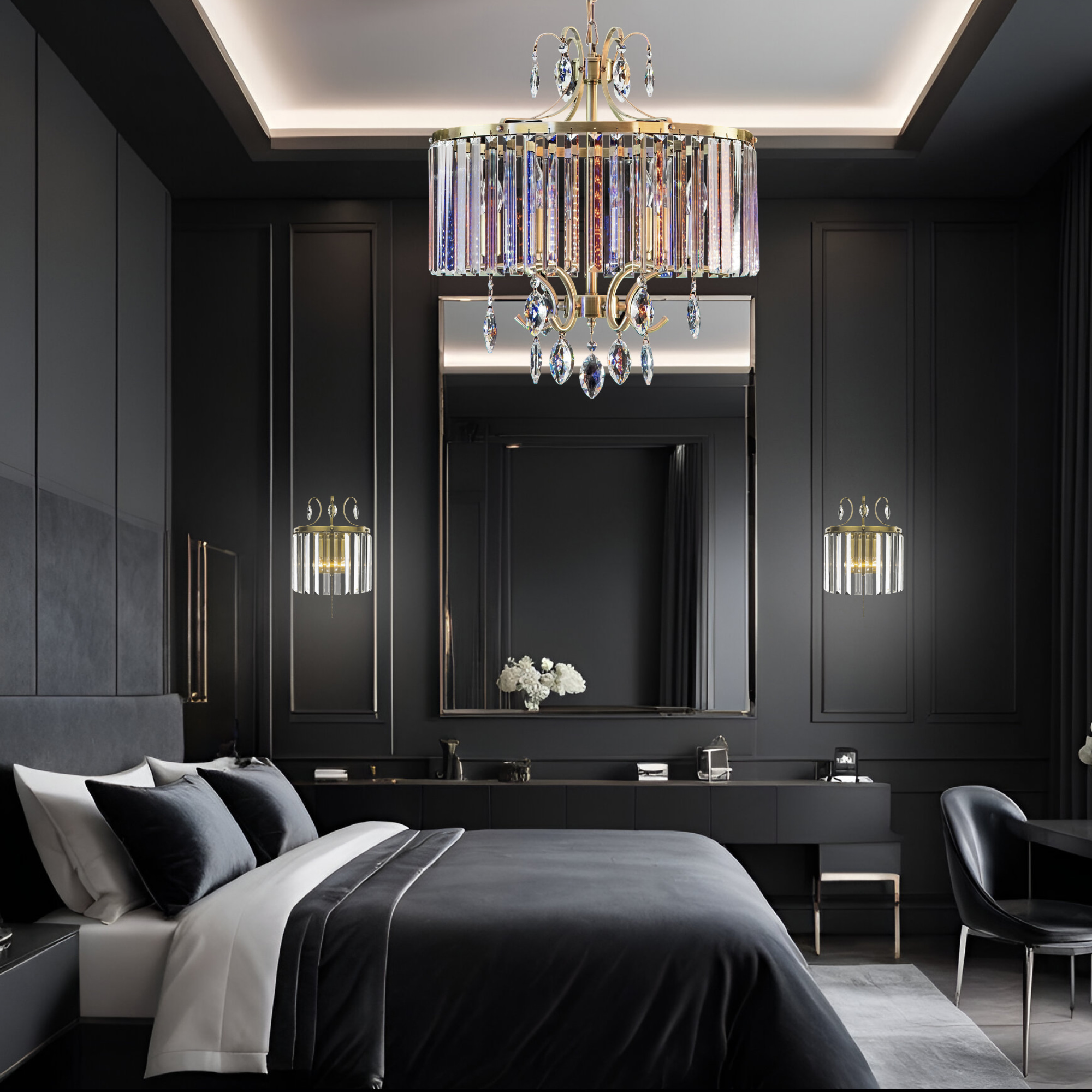 Citilux Инга CL335323 Бра хрустальное с выключателем Бронза арт. 88934