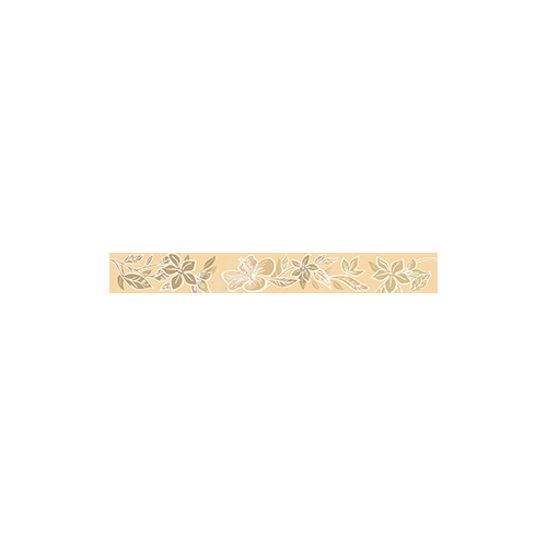 Керамическая плитка Элисса цветок песочный / Бордюр 50.5*6.2 Elissa sabbia fiore 1c арт. 73213