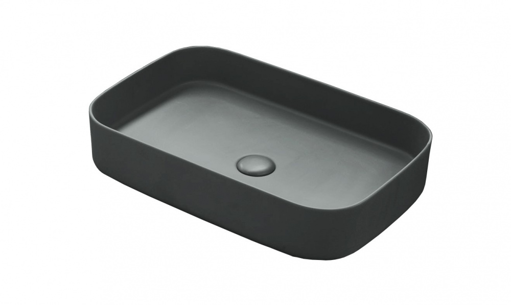 CIELO SHUI COMFORT Раковина накладная, 60x40xH12,5 см, без перелива, CM - Cemento арт. 36888