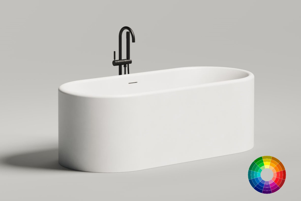 Salini PERLA PLUS Ванна свободностоящая 1700х800x605 мм, S-Stone- RAL матовый арт. 126500