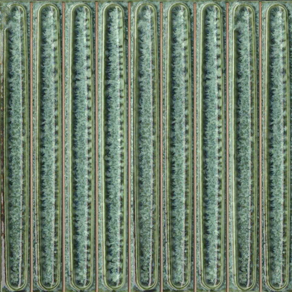 KMD2SOB006BN Декор чипсет Далия зелёный глянцевый 20x20x0,95 арт. 120128