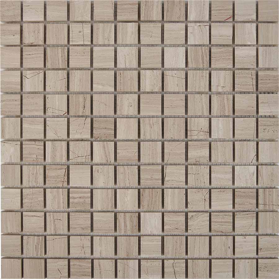 PIX 254 White Wooden, чип 23x23 мм, сетка 305х305x6 мм, Полированная арт. 73770
