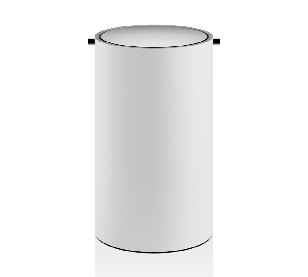 DW STONE BEMD Ведро с крышкой, Ø18,5 см, Н30 см, белый/хром арт. 30276