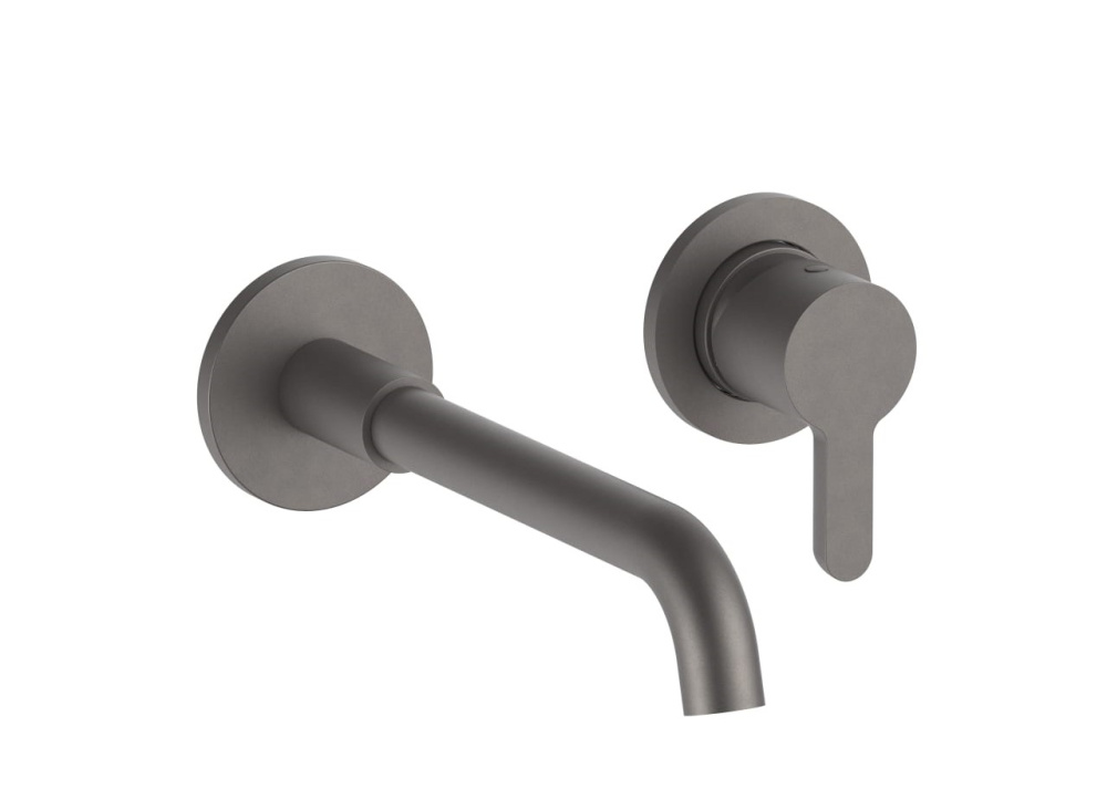 FANTINI ICONA CLASSIC Встроенный смеситель для раковины из стены, вылет 16 см, Matt Gun Metal PVD арт. 59000