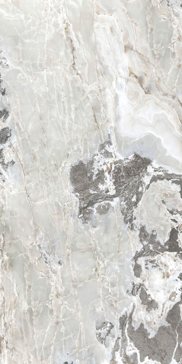 Керамогранит ONYX&MORE SILVER BLEND GLO 6MM R 160X320 арт. 83988