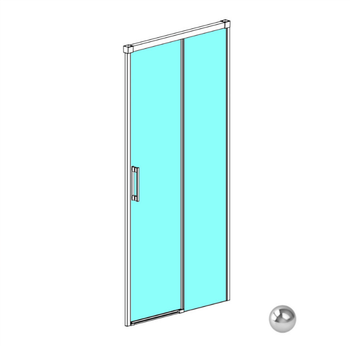RADAWAY IDEA DWJ 130 R Дверь в нишу раздвижная, 1287-1312xH2005 мм, хром/прозрачное арт. 32644