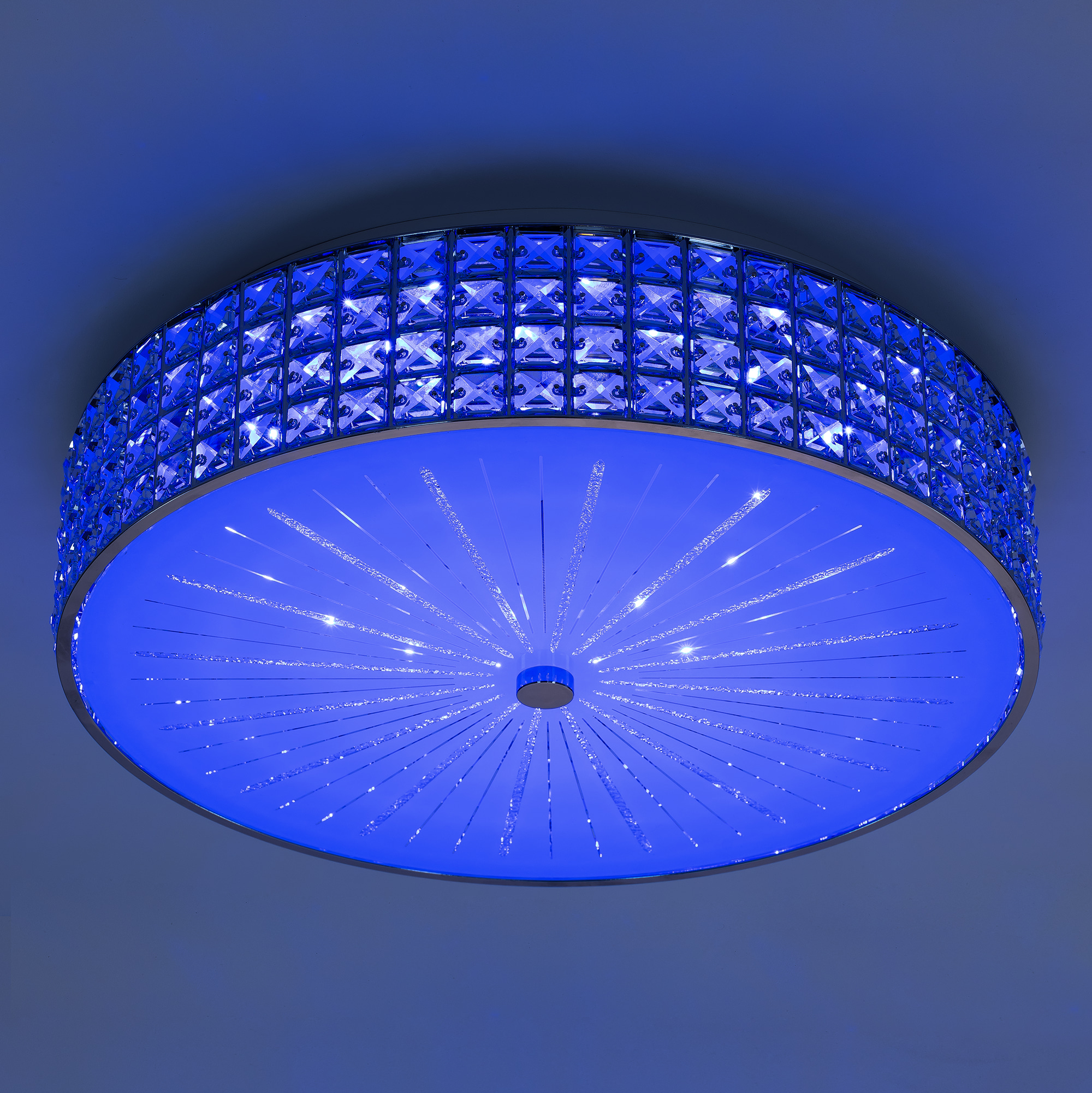 Citilux Портал CL32418G1 LED RGB Люстра хрустальная с пультом Хром арт. 89027