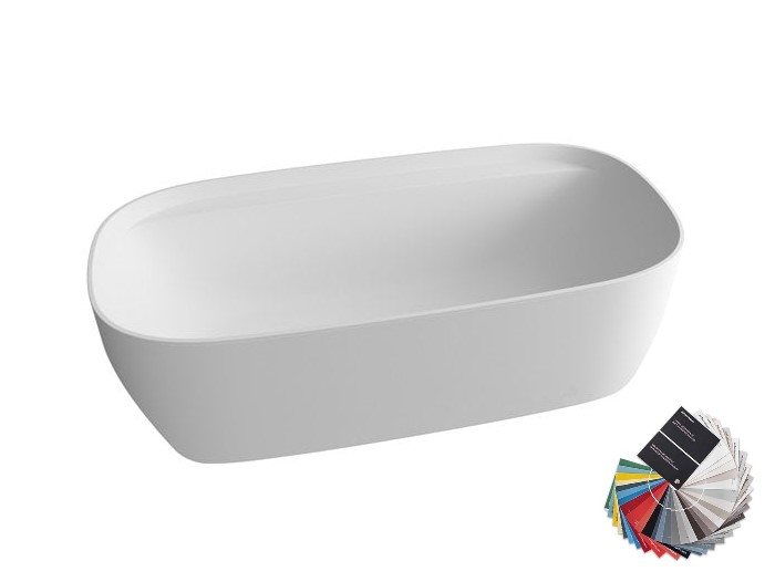 ANTL SLED Ванна овальная c подсветкой из Colormood, в комплекте с нажимным ДК и сифоном. Спецзаказ! арт. 32246