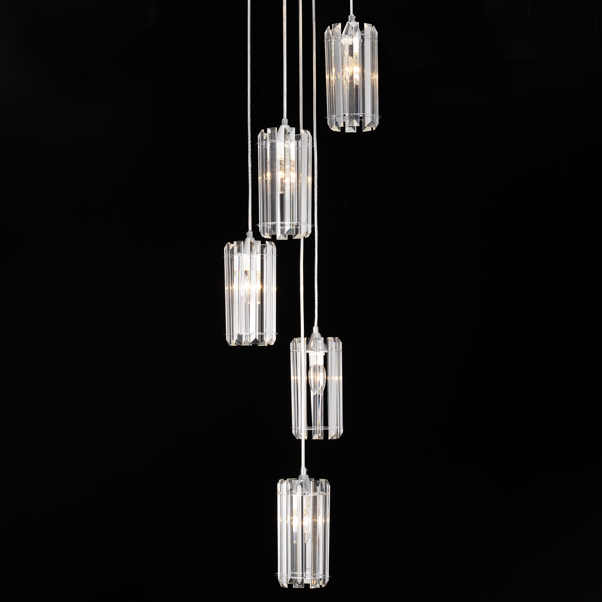 Citilux Джейн CL306051 Хрустальный подвесной светильник Хром арт. 89118
