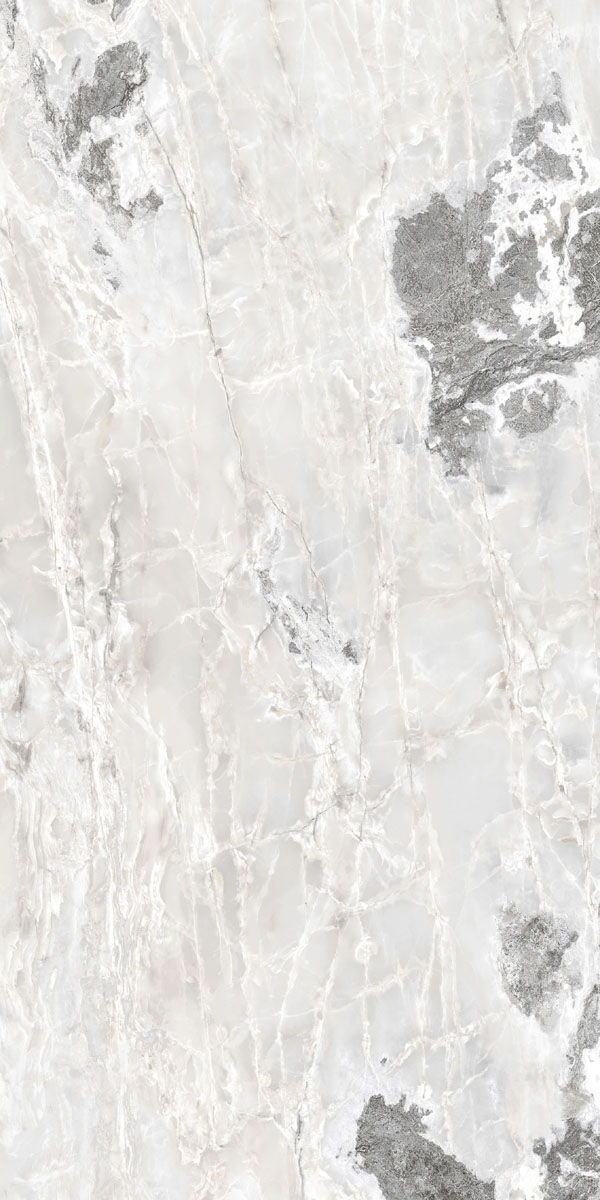 Керамогранит  ONYX&MORE WHITE BLEND SATIN 6MM R  120x240 арт. 84034