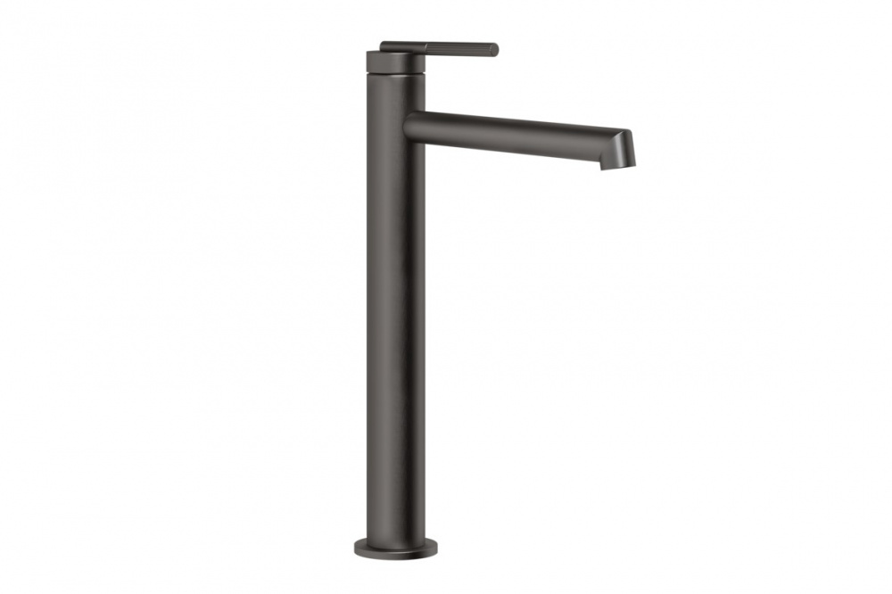 GESSI INGRANAGGIO Смеситель для раковины высокий с длинным изливом, БЕЗ ДК, Black Metal Brushed PVD арт. 34787