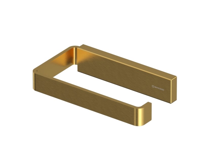 WHITECROSS cubo Держатель туалетной бумаги, золото брашированное арт. 31649