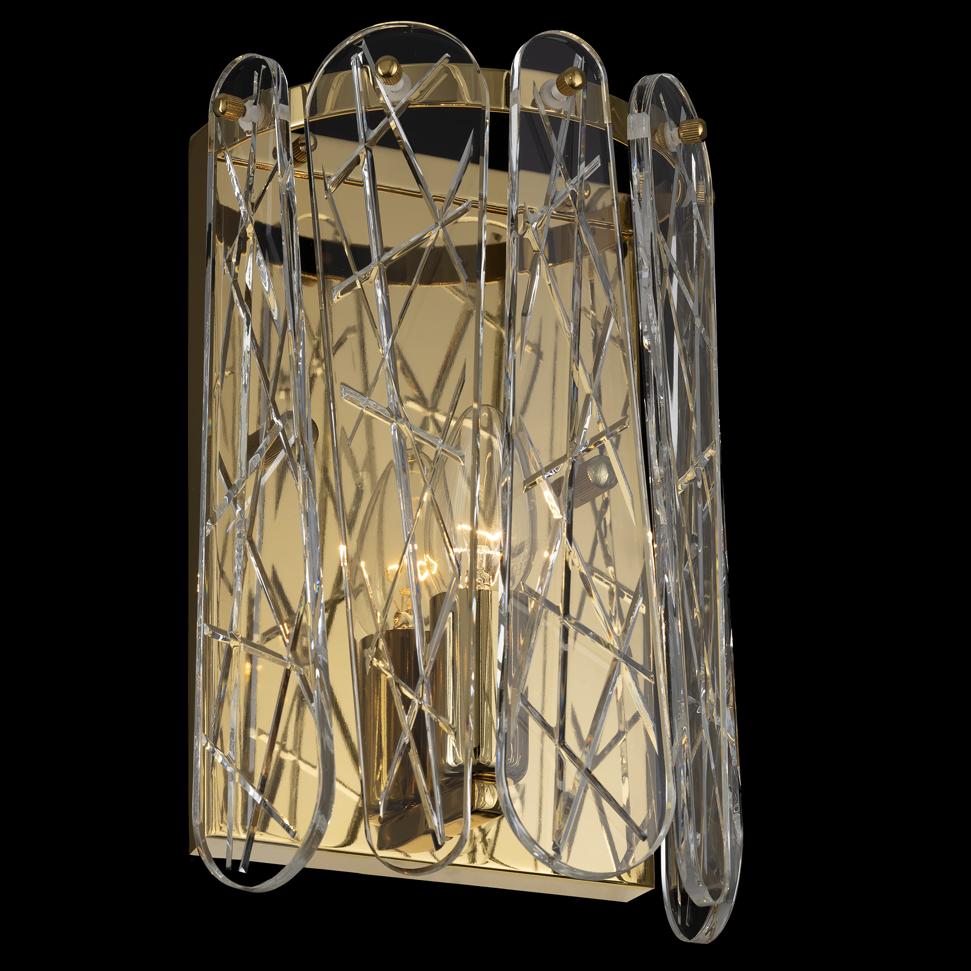 Citilux TALLA CL318412 Бра хрустальное Золото арт. 89504