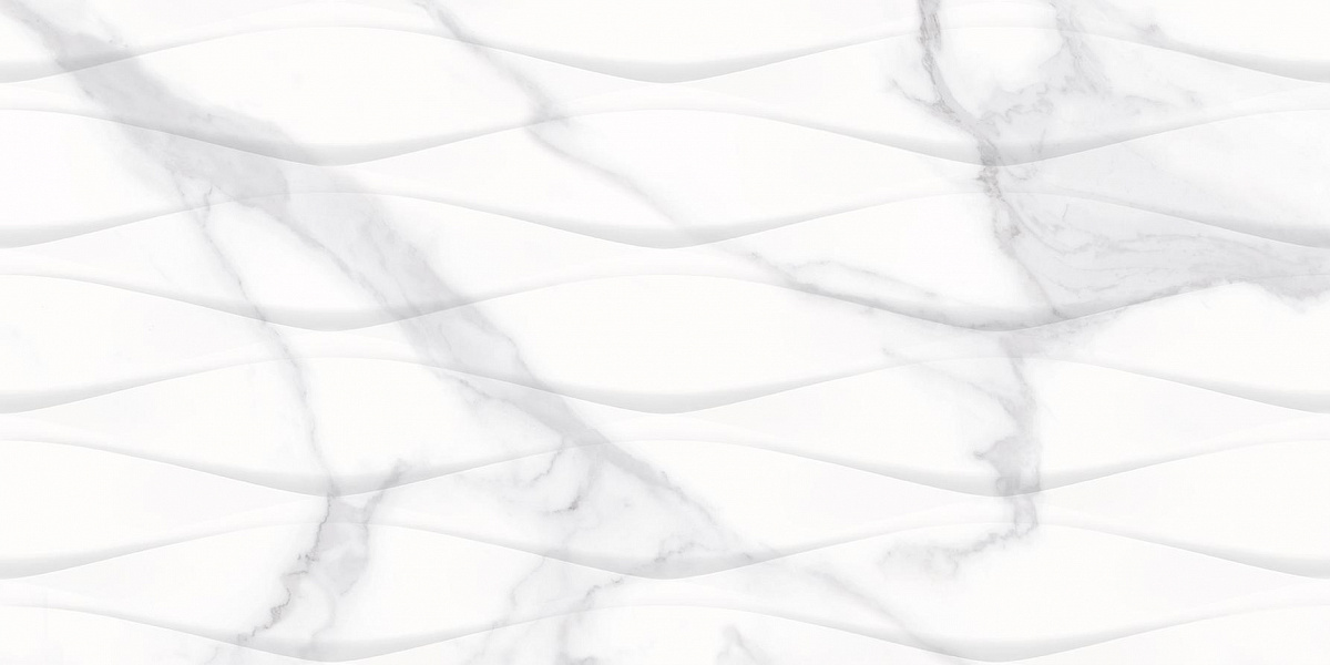 Керамическая плитка Калакатта сильвер рельеф / Плитка 31,5*63 Calacatta silver rel 33 арт. 72682
