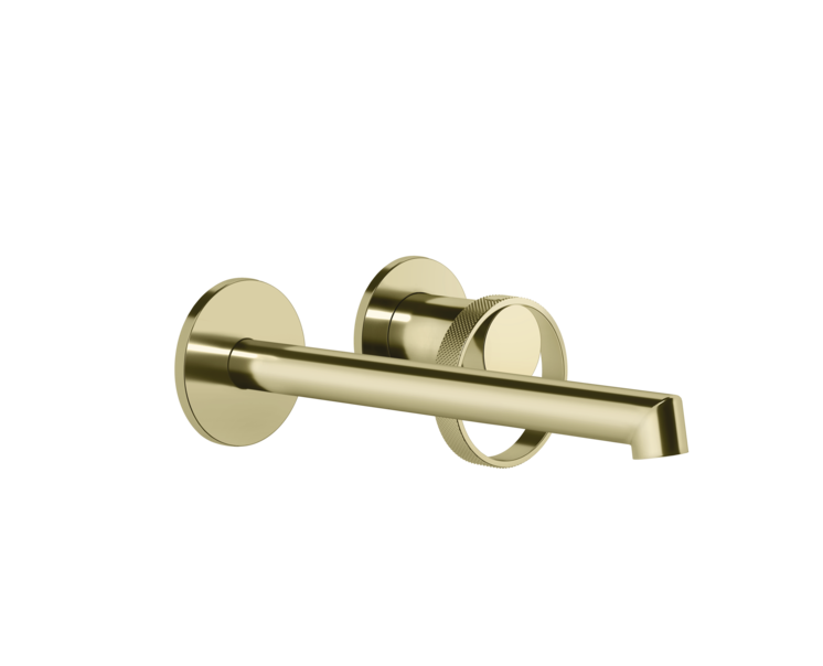 GESSI ANELLO Внешняя часть для настенного смесителя с длинным изливом, без ДК, Brass PVD арт. 34876