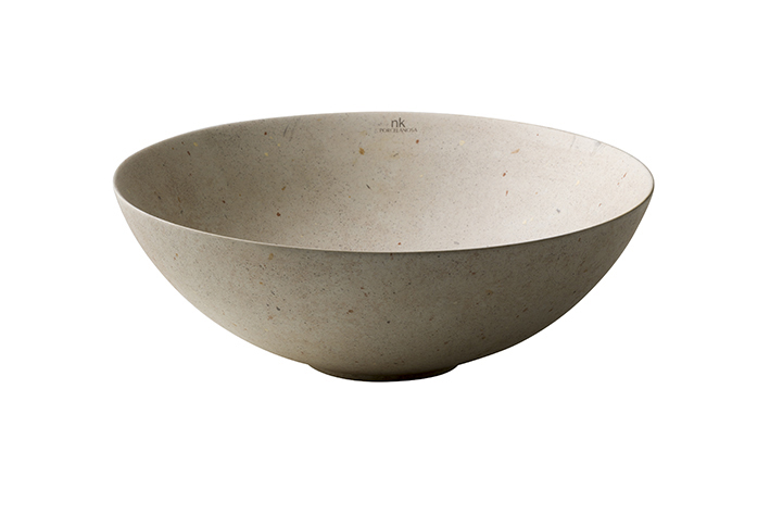 NOKEN SLENDER Раковина на столешницу Ø40 см, БЕЗ перелива, с ДК, caliza concrete арт. 37033