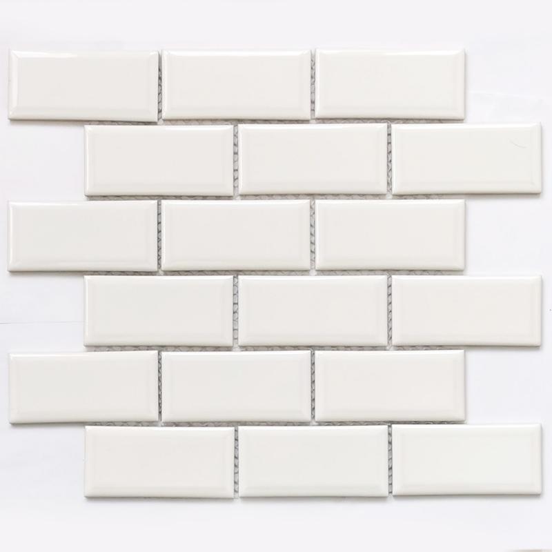 Плитка декоративная керамическая Brick White/Брикет белый 6*45*95 288*292 арт. 90294